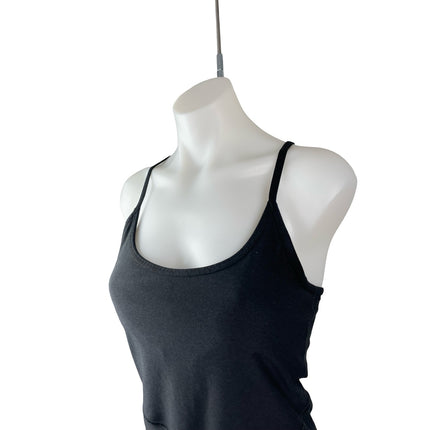 Old Navy Active Power Chill Black Athletic Activewear Cami Jumpsuit Romper Sz M