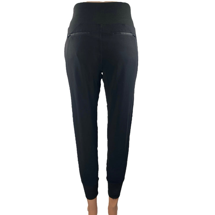Athleta Black High Waisted Knit Jogger Casual Cropped Athletic Pants Size XXS