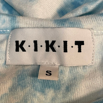 Kikit Womens Blue Tie Dye Long Sleeve T Shirt Shorts Sleepwear Lounge Set Size S