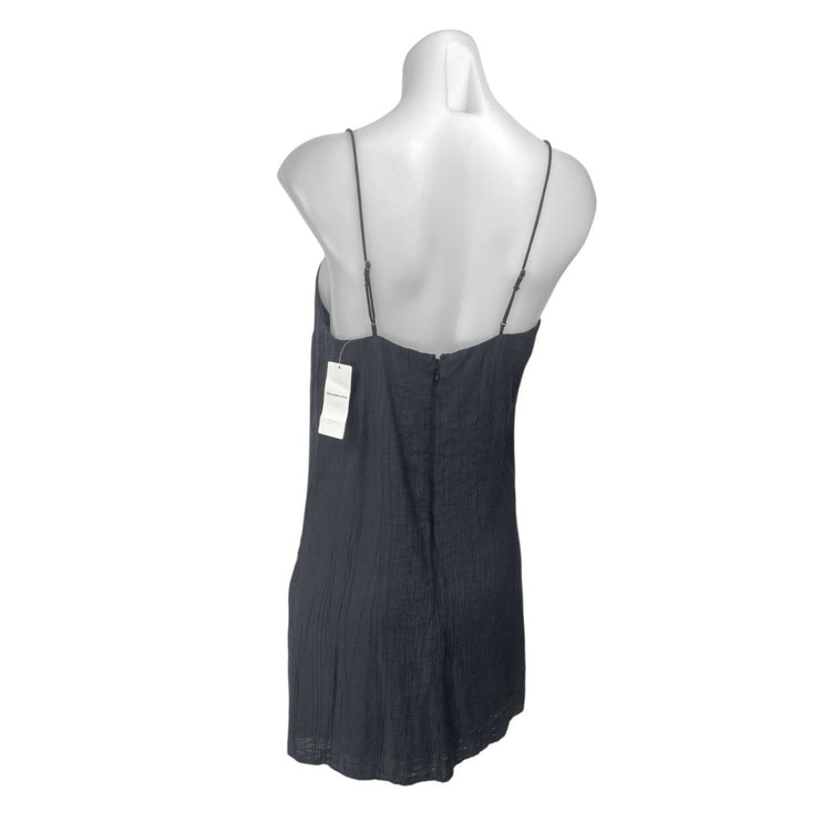 NEW Abercrombie & Fitch Black Sleeveless Cami Camisole Tank Slip Mini Dress S