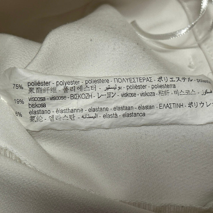 Zara Women's White Front Slit High Waisted Casual Mini Skirt Skort Size XS