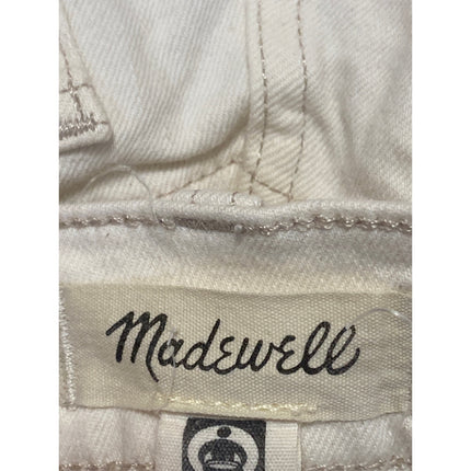 Madewell The Dean Women's White High Rise Workwear Straight Denim Jeans Pants 26