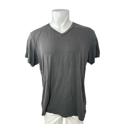 Sol Angeles Mens Gray V Neck Short Sleeve Basic Plain Casual Tee T-Shirt Top XXL