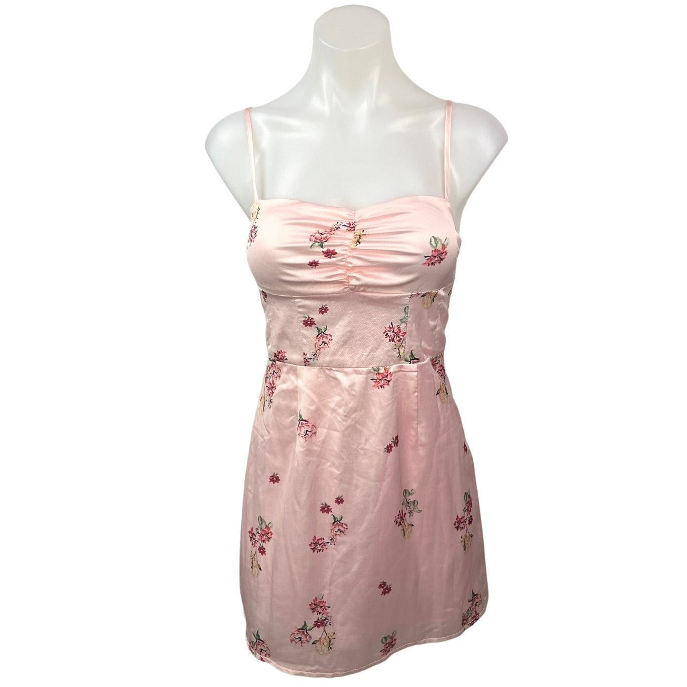 Princess Polly Pink Floral Silk Satin Spaghetti Mini Cami Camisole Sli Brie Princess Polly Pink Floral Silk Satin Spaghetti Mini Cami Camisole Sli Brie
