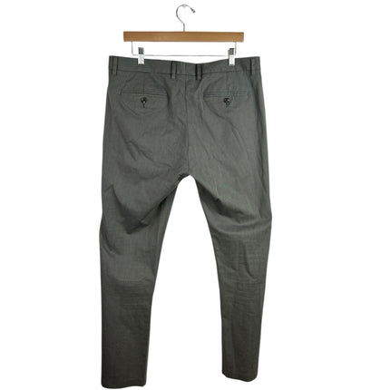 Bonobos Men's Gray Slim Fit Straight Leg Trousers Chino Dress Pants Size 35
