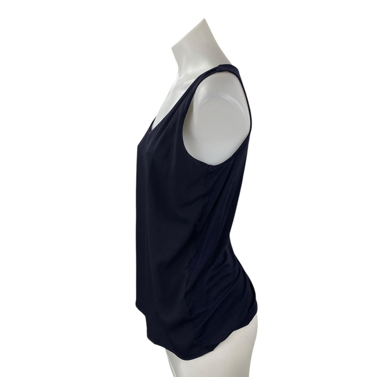 Ann Taylor Women's Black Sleeveless Scoop Neck Basic Cami Camisole Tank Top Sz M