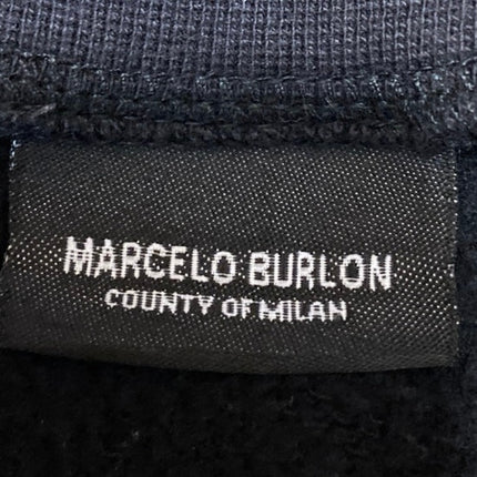 Marcelo Burlon Men's Black Red Icon Wing Long Sleeve Sweatshirt Sweater Top XXS