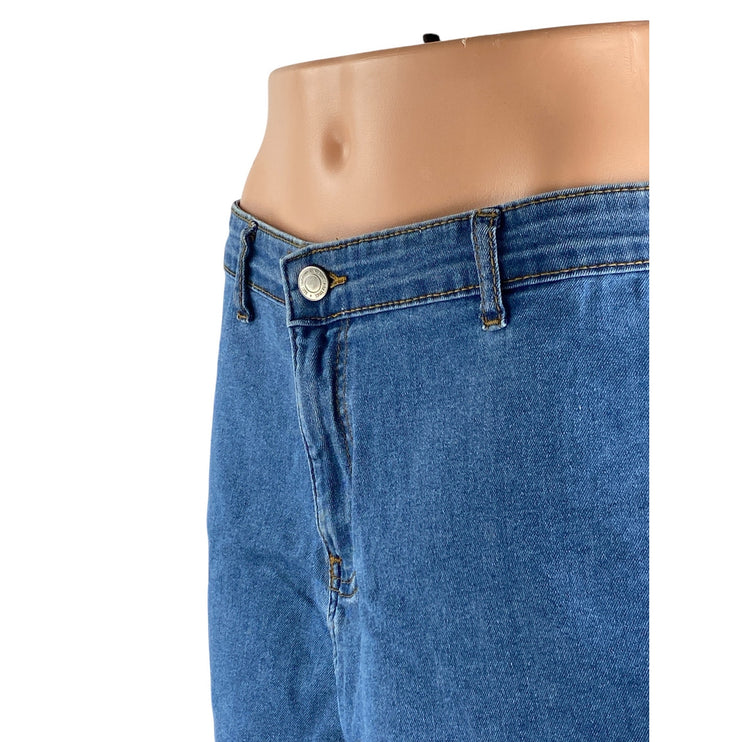 DTW Don't Think Twice Wim Women's Blue High Waisted Mom Denim Jean Shorts Sz 6