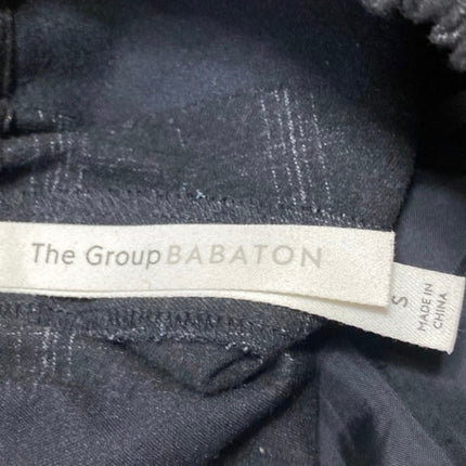 Aritzia Babaton The Group Women's Black Plaid High Rise Tapered Trousers Pants S