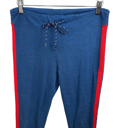 Sundry Women's Blue Knitted Hoodie Hooded Sweatshirt & Sweat Pants Lounge Set 2