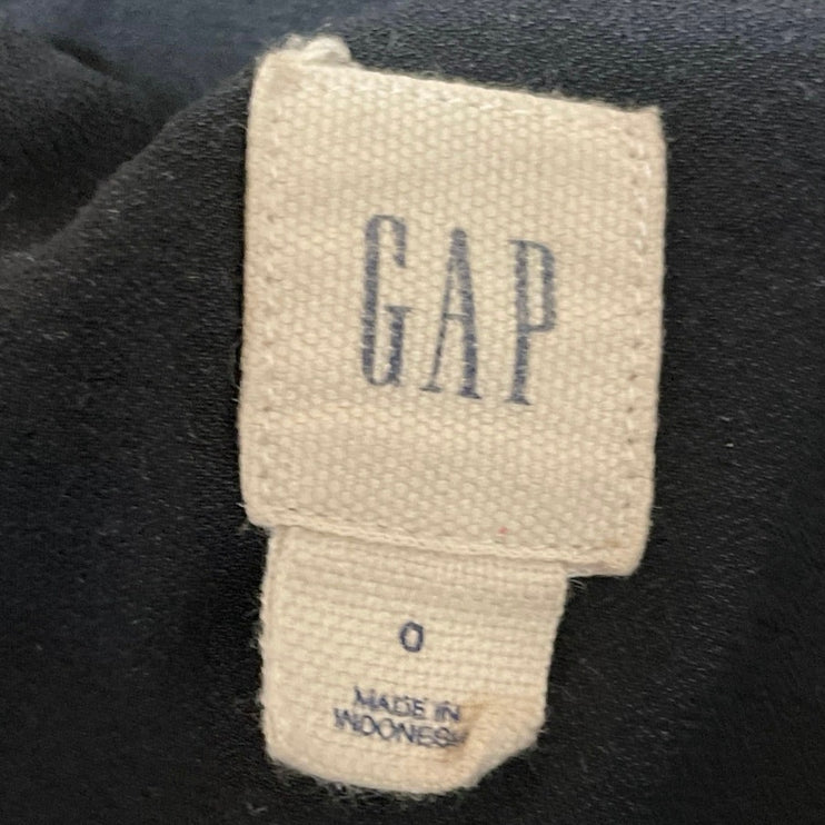 GAP Women's Black Sleeveless Ruffles Smocked Flowy Cami Camisole Tank Top Size 0