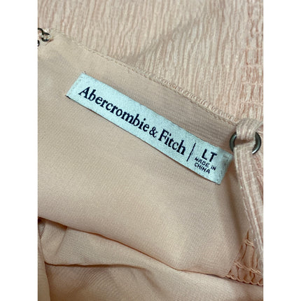 Abercrombie & Fitch Coral Sleeveless Twist V Neck Cami A Line Mini Dress Size LT