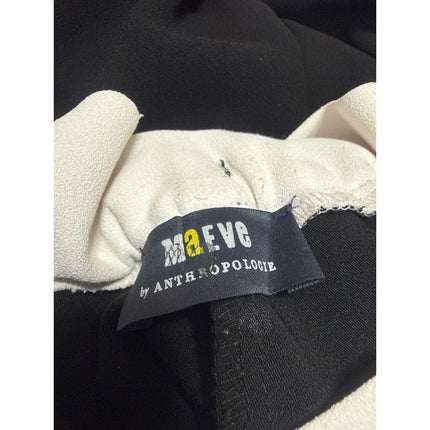 Anthropologie Maeve Womens Black Yoga Athletic Activewear Trousers Track Pants S