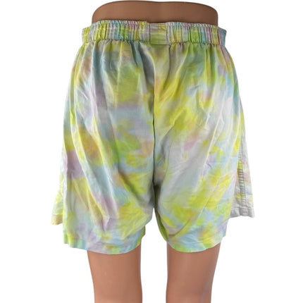 Brooks Brothers Multicolor Tie Dye High Rise Elastic Waist Mini Shorts Size 32