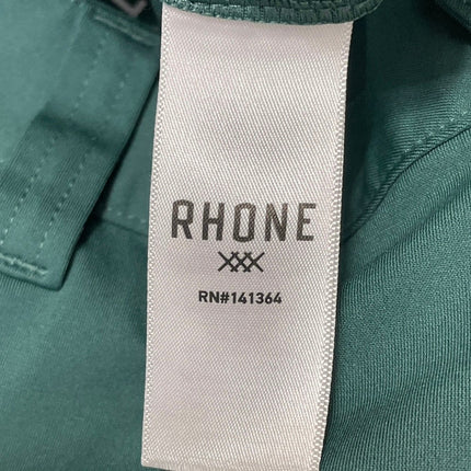RHONE Men's Green High Waisted Flat Front Casual Golf Chino Khaki Shorts Size S