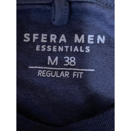 Sfera Mens Navy Blue Short Sleeve Crew Neck Pocket Regular Fit T Shirt Tee Top M