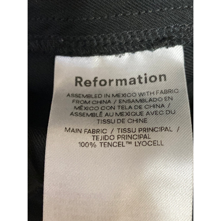 Reformation Women's Black Loose Parachute Baggy Trousers Utility Cargo Pants M