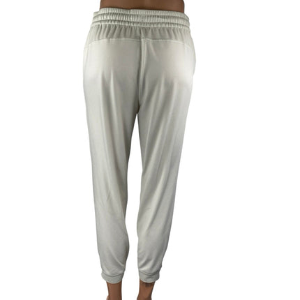Lululemon Soft Jersey Classic Fit Women White Athletic Jogger Sweat Pants Size 6