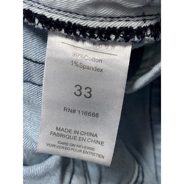 Five Four LA Women's Blue High Rise Light Wash Straight Leg Denim Jeans Size 33