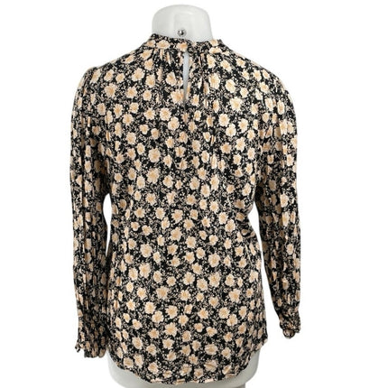Who What Wear Gardenia Garden Floral Ruffle Mock Neck Long Sleeve Blouse Top 3X