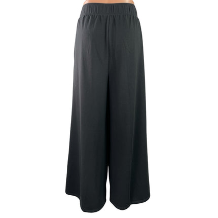 Gap Women's Black High Waisted Pleated Wide Leg Baggy Palazzo Trousers Pants M