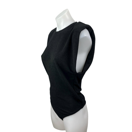 WeWoreWhat Danielle Berstein Women's Black Sleeveless Muscle Tank Bodysuit Top M