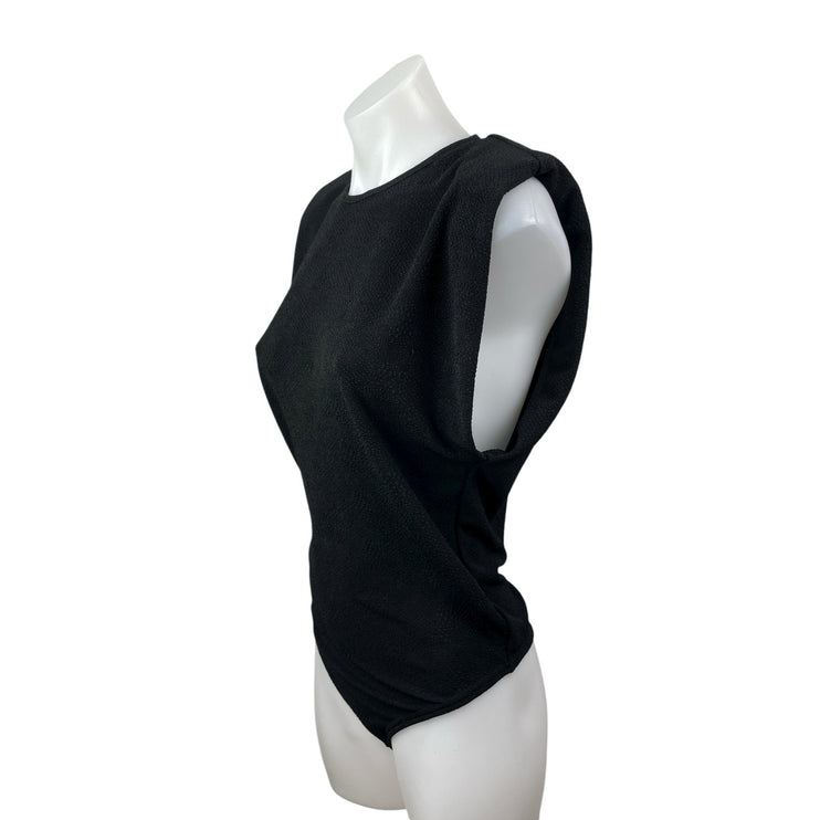 WeWoreWhat Danielle Berstein Women's Black Sleeveless Muscle Tank Bodysuit Top M