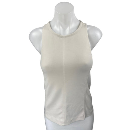 Ann Taylor Women's Cream White Sleeveless Racerback Slim Vest Tank Top Size XS