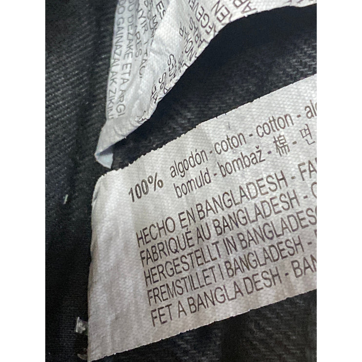 Zara Women's Black High Waisted Distressed Frayed Cutoff Denim Jean Shorts Sz 4