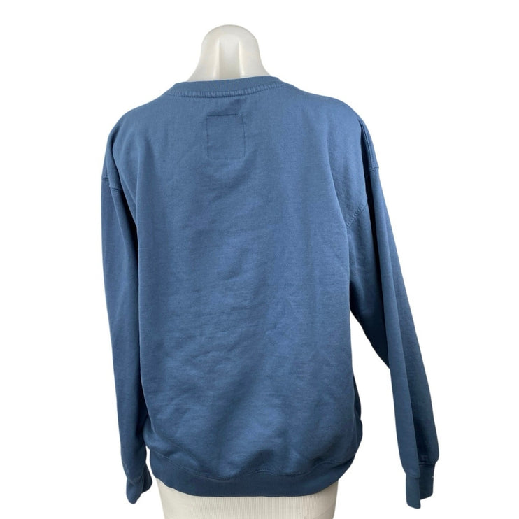 New York Popular Charleston Women's Blue Long Sleeve Sweater Sweatshirt Top L