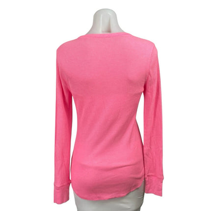 Old Navy Pink Llama Graphic Long Sleeve Sweatshirt Sweater Tee T-Shirt Top Sz M