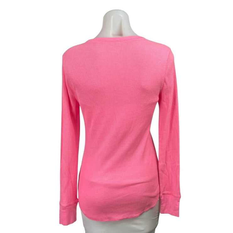 Old Navy Pink Llama Graphic Long Sleeve Sweatshirt Sweater Tee T-Shirt Top Sz M