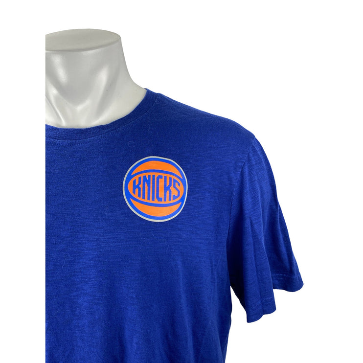 Fanatics Men Blue New York Kicks NBA Basketball Crewneck T Shirt Tee Top Size XL