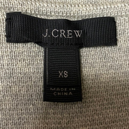 J.Crew 100% Merino Wool Women's Gray Button Long Sleeve Blazer Coat Jacket Sz XS