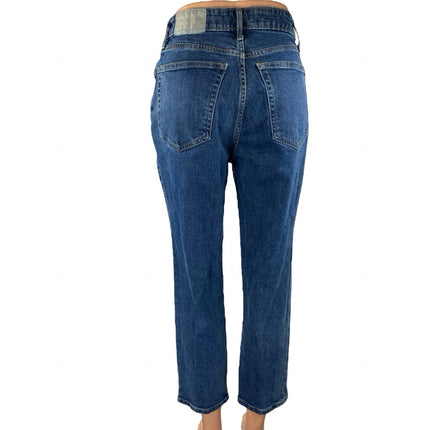 Everlane The Curvy Cheeky Women's Blue High Waisted Straight Denim Jeans Size 27