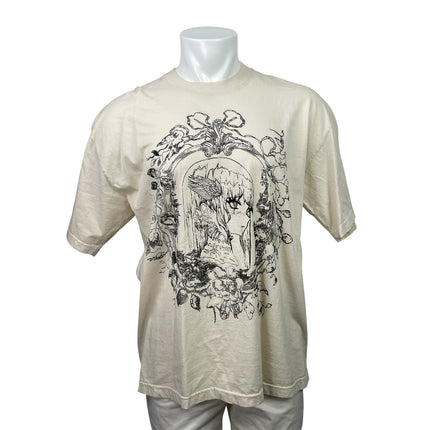 Akemi Kiri Break My Heart Men's White Short Sleeve Graphic Tee T-Shirt Top Sz L