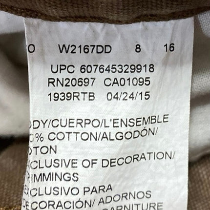 Dickies Men's Brown Slim Straight Mid Rise Khaki Chino Trousers Pants Size 36