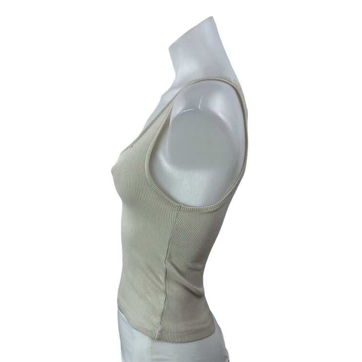3 Pcs SKIMS Women's Gray Beige Olive Green Sleeveless Crop Tank Top Sets Sz M