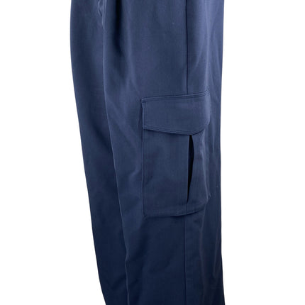 Abercrombie & Fitch Women's Navy Blue High Rise Cargo Wide Leg Trousers Pants 29
