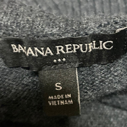 Banana Republic Women's Black V Neck Collared Long Sleeve Sweater Top Size S