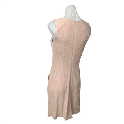 Ann Taylor Women's Pink Wool Sleeveless Pockets Knee Length Shift Tank Dress 2