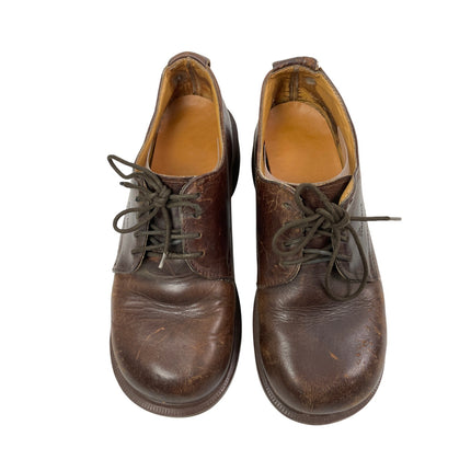Dr. Martens 8461 Brown Distressed Leather Lace Up Chunky Platform Oxford Shoes 5