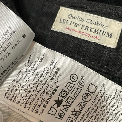 Levi's Men's Black Mid Rise Y2k Casual Ankle Tapered Leg Denim Jeans Size M
