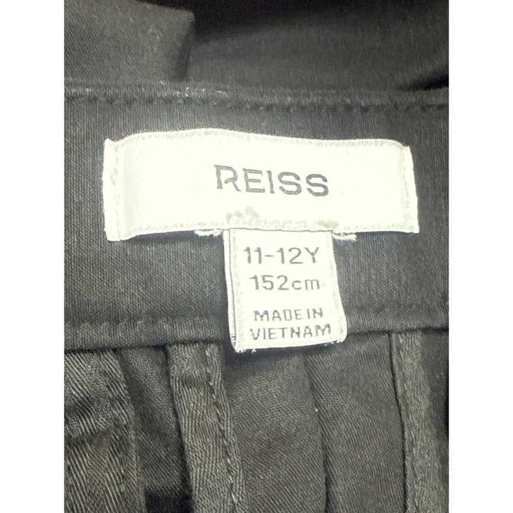 Reiss Kids Girls' Black Mid Waist Classic Skinny Trousers Pants Sz 11-12Y 152cm