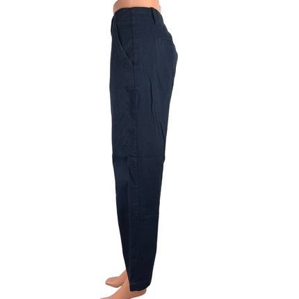 Banana Republic Navy High Rise Slim Fit Cropped Straight Leg Chino Pan Brie Banana Republic Navy High Rise Slim Fit Cropped Straight Leg Chino Pan Brie