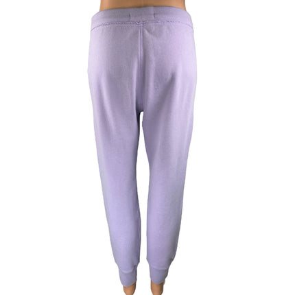 Abercrombie & Fitch Purple Lilac Spell Out Logo Tapered Jogger Sweat Pants Sz S