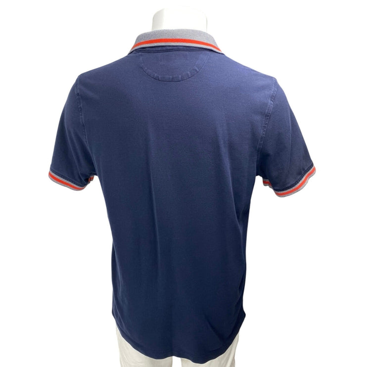 Banana Republic Men's Blue Short Sleeve Golf Standard Fit Polo Shirt Top Size L