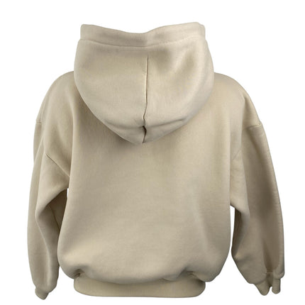 Comfrt Signature Hoodie Beige Embroidered Long Sleeve Sweater Sweatshirt Top XL