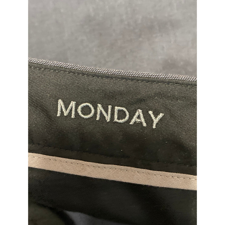 Bonobos Monday Men's Navy Blue Straight Mid Rise Dress Trousers Pants Size 35