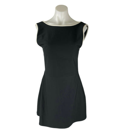 YPB Sculpt Lux Women's Black Sleeveless Mini A-line Fit & Flare Tank Dress Sz L